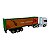 Miniatura Caminhão Scania Branco Bau Verde Welly 1:64 - Imagem 7