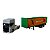 Miniatura Caminhão Scania Branco Bau Verde Welly 1:64 - Imagem 5