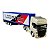 Miniatura Caminhão Scania Dourado Bau Azul Welly 1:64 - Imagem 1