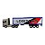 Miniatura Caminhão Scania Dourado Bau Azul Welly 1:64 - Imagem 3