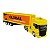 Miniatura Caminhão Scania Amarelo Bau Amarelo Welly 1:64 - Imagem 1