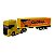 Miniatura Caminhão Scania Amarelo Bau Amarelo Welly 1:64 - Imagem 2