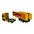 Miniatura Caminhão Scania Amarelo Bau Amarelo Welly 1:64 - Imagem 4