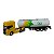 Miniatura Caminhão Scania Amarelo Tanque Branco Welly 1:64 - Imagem 2