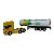 Miniatura Caminhão Scania Amarelo Tanque Branco Welly 1:64 - Imagem 5