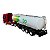 Miniatura Caminhão Scania Vermelho Tanque Branco Welly 1:64 - Imagem 6