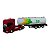 Miniatura Caminhão Scania Vermelho Tanque Branco Welly 1:64 - Imagem 2