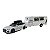 Miniatura Audi RS6 Branco + Trailer Acende Luz E Som 1:32 - Imagem 2