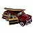 Miniatura Ford Woody Wagon 1949 Surf Vermelho 1:40 - Imagem 4