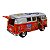 Miniatura Volkswagen Kombi 1962 Paz e Amor Laranja 1:32 - Imagem 4