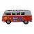 Miniatura Volkswagen Kombi 1962 Paz e Amor Laranja 1:32 - Imagem 2