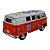 Miniatura Volkswagen Kombi 1962 Paz e Amor Laranja 1:32 - Imagem 6
