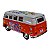 Miniatura Volkswagen Kombi 1962 Paz e Amor Laranja 1:32 - Imagem 5