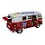 Miniatura Volkswagen Kombi 1962 Paz e Amor Vermelho 1:32 - Imagem 4