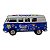 Miniatura Volkswagen Kombi 1962 Paz e Amor Azul 1:32 - Imagem 2