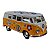 Miniatura Volkswagen Kombi 1962 Paz e Amor Amarelo 1:32 - Imagem 7