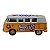 Miniatura Volkswagen Kombi 1962 Paz e Amor Amarelo 1:32 - Imagem 2
