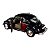 Miniatura Volkswagen Fusca 1967 Preto e Vermelho 1:32 - Imagem 6