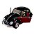 Miniatura Volkswagen Fusca 1967 Preto e Vermelho 1:32 - Imagem 5