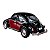 Miniatura Volkswagen Fusca 1967 Preto e Vermelho 1:32 - Imagem 7