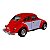 Miniatura Volkswagen Fusca 1967 Laranja e Branco 1:32 - Imagem 8