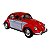 Miniatura Volkswagen Fusca 1967 Laranja e Branco 1:32 - Imagem 9