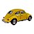 Miniatura Volkswagen Fusca 1967 Amarelo 1:32 - Imagem 8