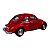 Miniatura Volkswagen Fusca 1967 Vermelho Metal 1:32 - Imagem 8