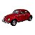 Miniatura Volkswagen Fusca 1967 Vermelho Metal 1:32 - Imagem 1