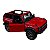 Miniatura Ford Bronco Vermelho Teto aberto Metal 1:34 - Imagem 4