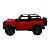Miniatura Ford Bronco Vermelho Teto aberto Metal 1:34 - Imagem 2