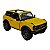 Miniatura Ford Bronco Amarelo Teto aberto Metal 1:34 - Imagem 9