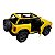 Miniatura Ford Bronco Amarelo Teto aberto Metal 1:34 - Imagem 3