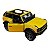 Miniatura Ford Bronco Amarelo Teto aberto Metal 1:34 - Imagem 4