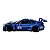 Miniatura BMW M6 GT3 Azul Acende Luz E Som Metal 1:24 - Imagem 2