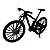 Miniatura Bicicleta Bike Preto e Vermelho Metal 1:10 - Imagem 2