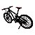 Miniatura Bicicleta Bike Preto e Vermelho Metal 1:10 - Imagem 4