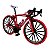 Miniatura Bicicleta Bike Sport Vermelho Metal 1:8 - Imagem 1