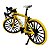 Miniatura Bicicleta Bike Sport Amarelo Metal 1:8 - Imagem 4