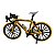 Miniatura Bicicleta Bike Sport Amarelo Metal 1:8 - Imagem 3