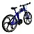 Miniatura Bicicleta Bike Star Azul Metal 1:8 - Imagem 5