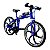 Miniatura Bicicleta Bike Star Azul Metal 1:8 - Imagem 1