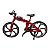 Miniatura Bicicleta Bike Star Vermelho Metal 1:8 - Imagem 3