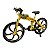 Miniatura Bicicleta Bike Star Amarelo Metal 1:8 - Imagem 2