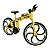 Miniatura Bicicleta Bike Star Amarelo Metal 1:8 - Imagem 1