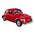 Miniatura Volkswagen Fusca Classic Vermelho RMZ 1:32 - Imagem 7