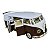 Miniatura Volkswagen Kombi Classic Marrom e Branco RMZ 1:32 - Imagem 6