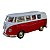 Miniatura Volkswagen Kombi Classic Vermelho/Branco RMZ 1:32 - Imagem 1