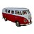Miniatura Volkswagen Kombi Classic Vermelho/Branco RMZ 1:32 - Imagem 5