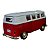Miniatura Volkswagen Kombi Classic Vermelho/Branco RMZ 1:32 - Imagem 4